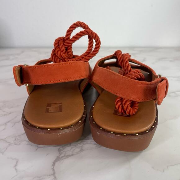 Fitflop Women Felicity Lace Up Suede Back Strap Sandal 8 - Picture 5 of 10